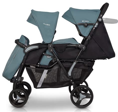 EasyGo Fusion Malachit tandem babakocsi elöl nézetben