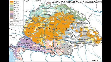 Térkép a Kárpát-medence 19-20. századi etnikai és politikai viszonyairól