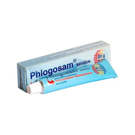 Phlogosam kenőcs tubus és csomagolása