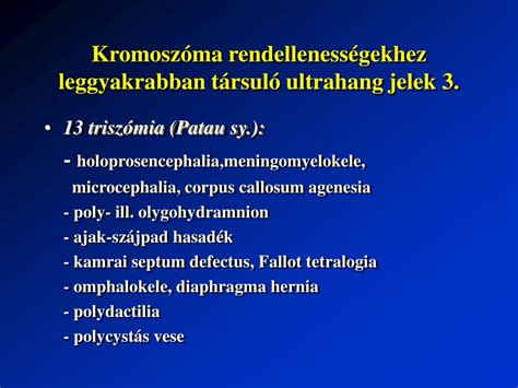 Kromoszóma rendellenességek előfordulási gyakorisága