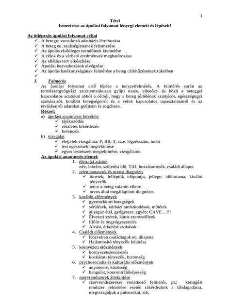Dokumentumok és kérelmezési folyamat