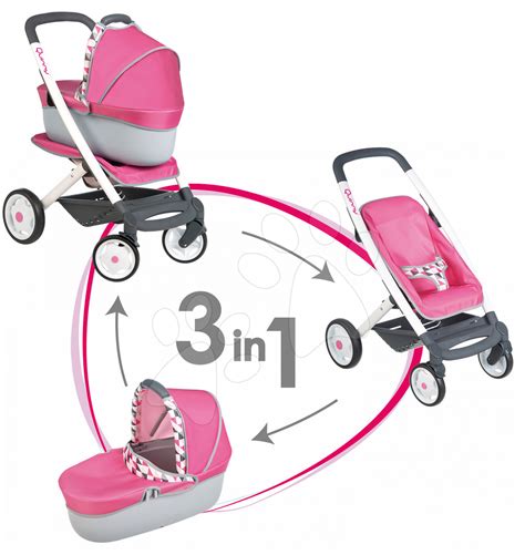 Smoby DeLuxe Maxi Cosi & Quinny 3in1 játék babakocsi