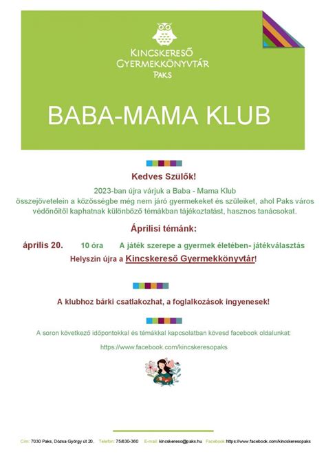 baba-mama klub foglalkozás