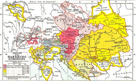 A Császári Zsandárság ezredeinek eloszlása a Habsburg Birodalomban (1850-1867)