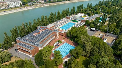 Légifelvétel a Hajós Alfréd Nemzeti Sportuszodáról