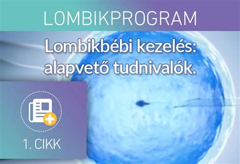 Lombikbébi kezelés folyamata ábra