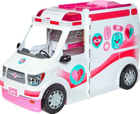 Barbie mentőautó a dobozban