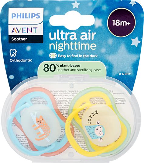 Philips Avent éjszakai fluoreszkáló cumija a sötétben