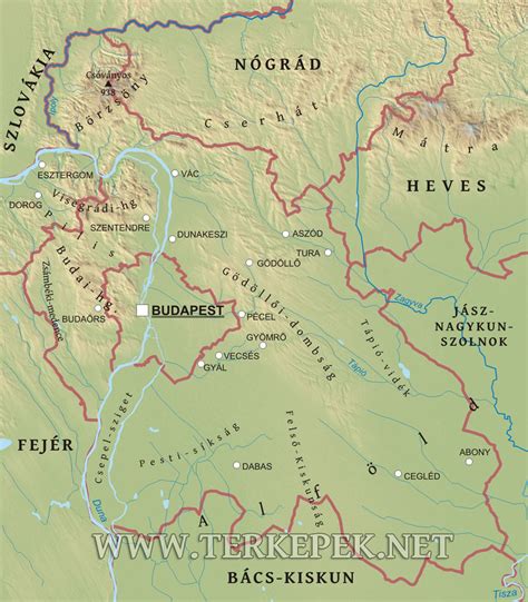 Térkép Tápiószőlős elhelyezkedéséről Pest vármegyében