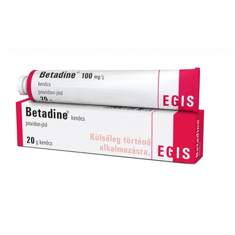 Betadine kenőcs csomagolása