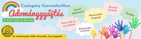 Adománygyűjtés gyermekek részére