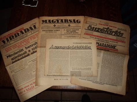 Helyi újságok borítói a 20. század elejéről