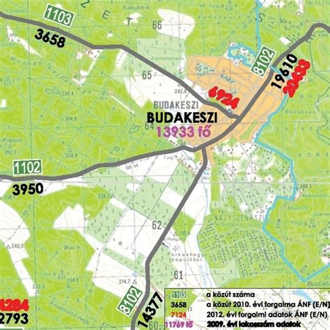 Térkép Budakeszi védőnői körzetekkel