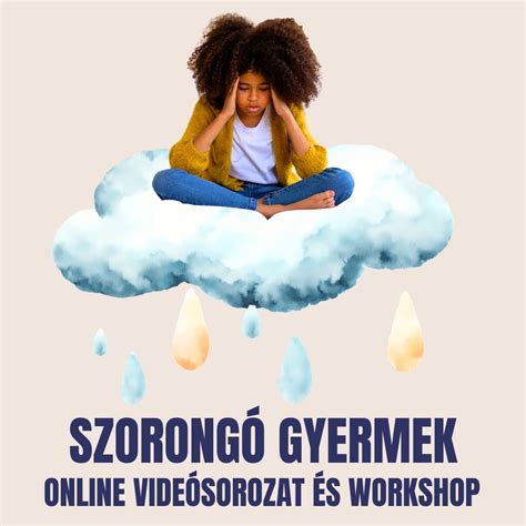 Szorongó gyermek illusztrációja