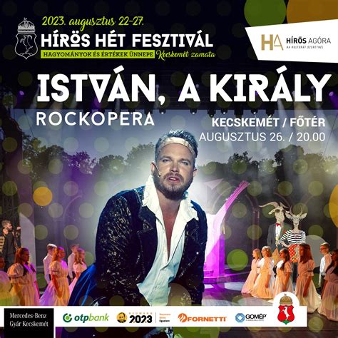 Az István, a király rockopera plakátja