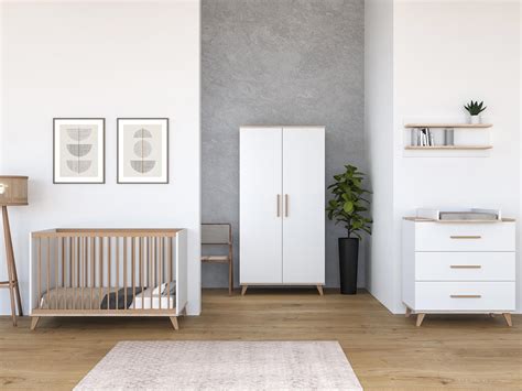 FLIP White & Oak babaszoba bútorcsalád
