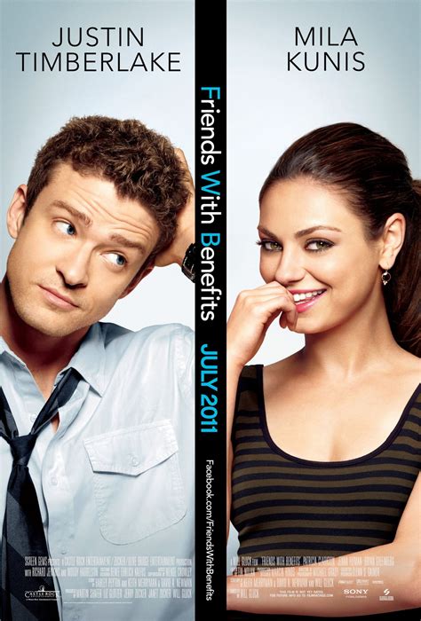 A Barátság extrákkal című film plakátja Mila Kunis és Justin Timberlake főszereplésével