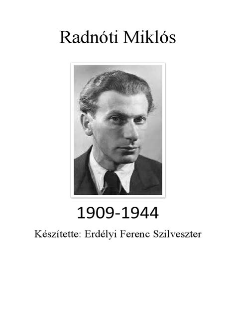 Radnóti Miklós arcképe