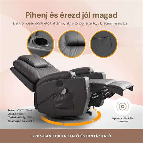 Kényelmes relax fotel dönthető háttámlával és kihúzható lábtartóval