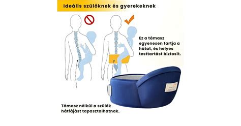 A helyes babahordozó pozíció