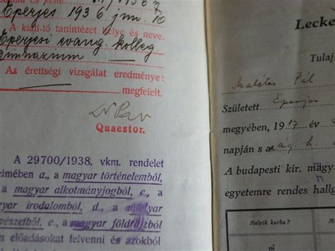 Régi dokumentum a kerületi közigazgatásról