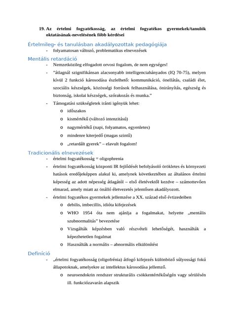 Statisztika az értelmi fogyatékosságról