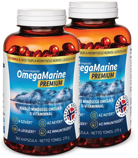 Omega-3 étrend-kiegészítő kapszulák