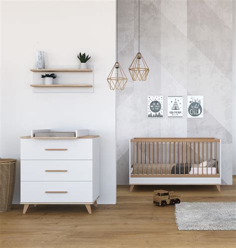 FLIP White & Oak Komód pelenkázó feltéttel és anélkül
