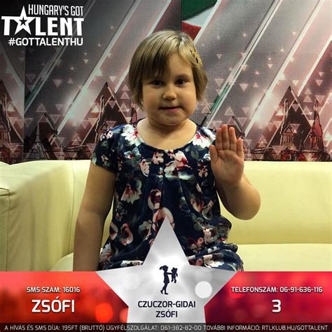 Czuczor-Gidai Zsófi a Hungary's Got Talent színpadán