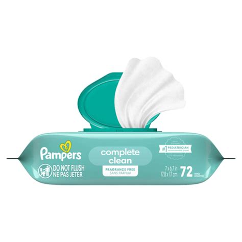 Pampers Complete Clean törlőkendő csomagolása