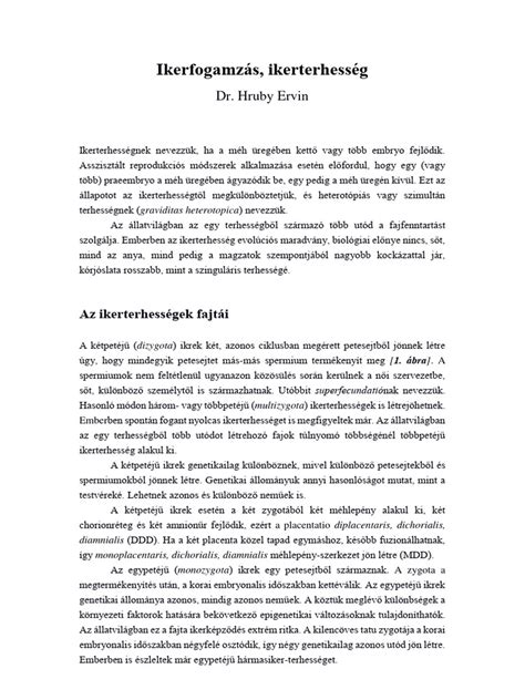 Ikerterhesség női testének változásai