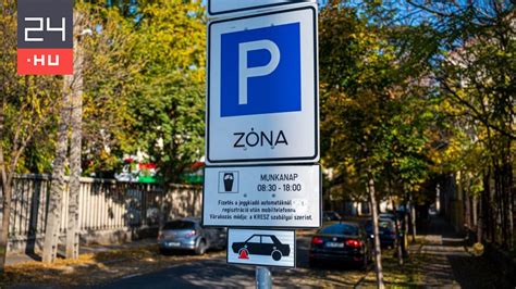 Parkoló tábla Budapest 18. kerületében