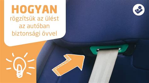 autósülés biztonsági övvel való rögzítése