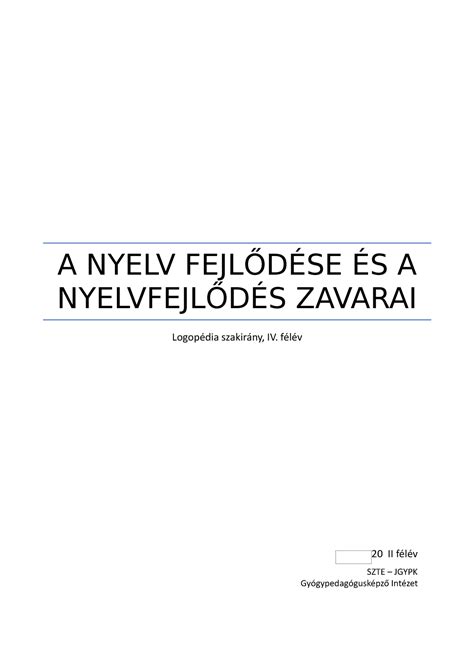 A magyar nyelv fejlődése az évszázadok során