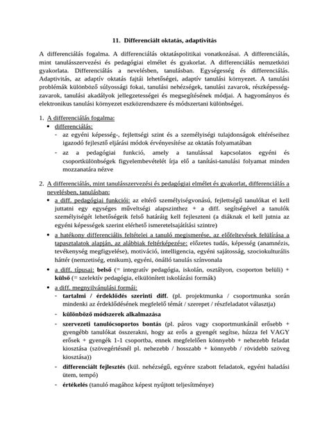 Differenciált mozgásfejlesztés