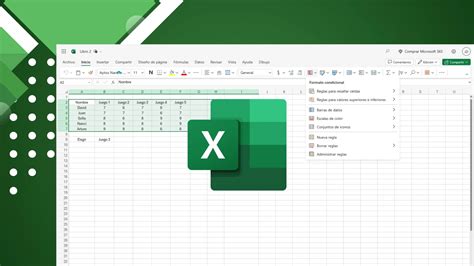 Az Excel felhasználói felülete egy dinamikus naptárral