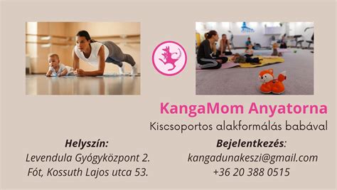 Kangatraining logó és babahordozás közbeni edzés