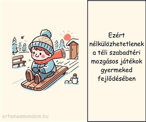 Gyermekek játék télen a hóban