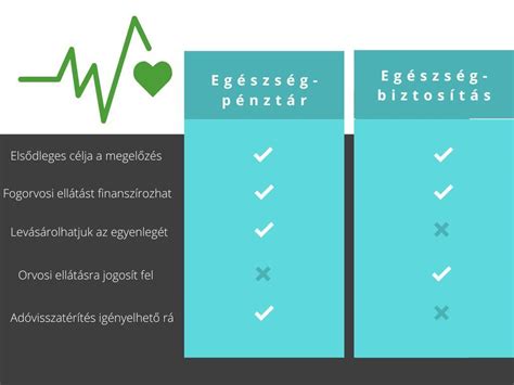 Infografika az egészségbiztosítás típusairól