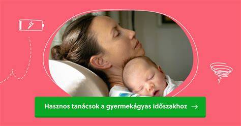 A gyermekágyas időszak kihívásait illusztráló kép