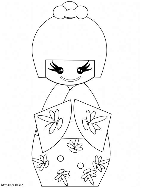 kokeshi baba rajz