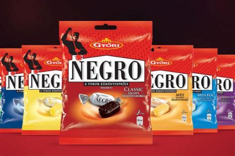 Különböző ízesítésű Negro cukorkák