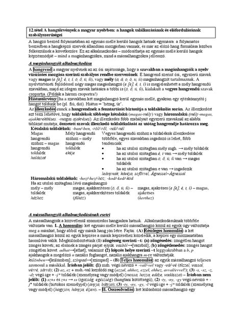 A magyar nyelvben használt egyjegyű kis- és nagybetűk összehasonlítása