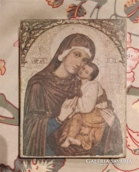 Szűz és gyermek, falfestmény római-ókeresztény katakombából