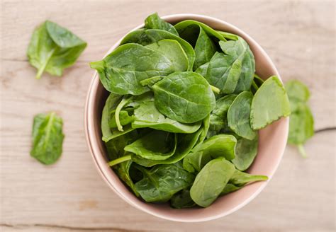 Grafikon a spenót főbb vitamin- és ásványianyag-tartalmáról