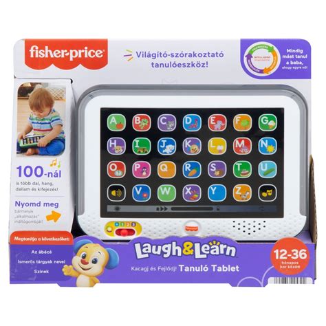 A Fisher-Price tanuló tablet különböző színekben