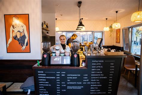 Budapest Baristas kávézó enteriőr