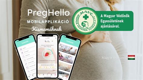 Okostelefon képernyője a PregHello alkalmazással
