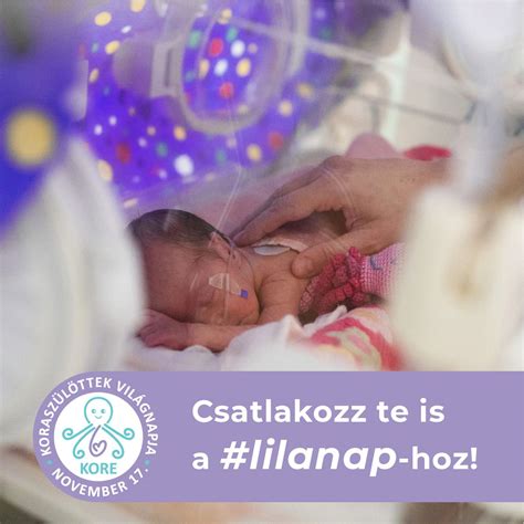 Koraszülött babák világnapja - lila szín