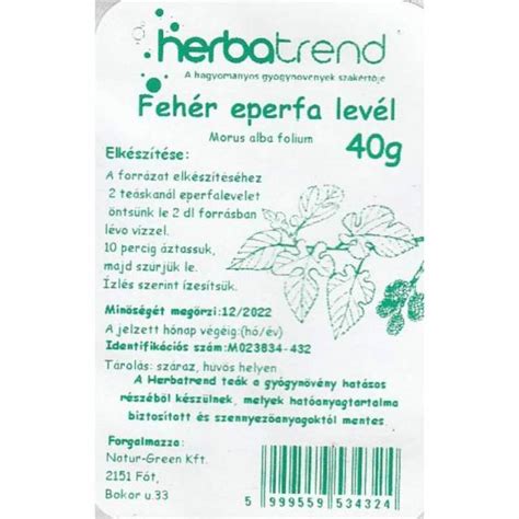 eperfa levél tea